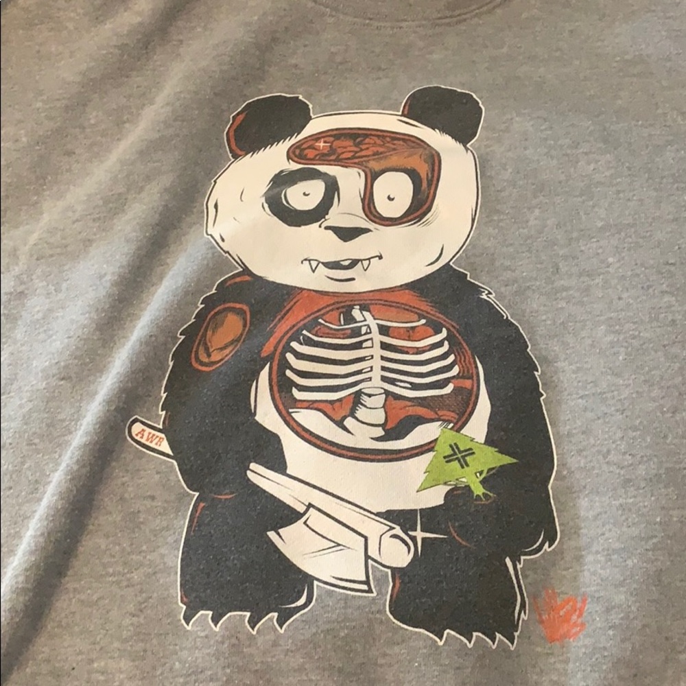 LRG clothing + equipment. Zombie Panda sweatshirt